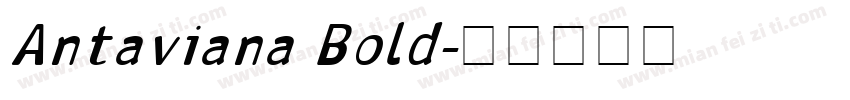 Antaviana Bold字体转换